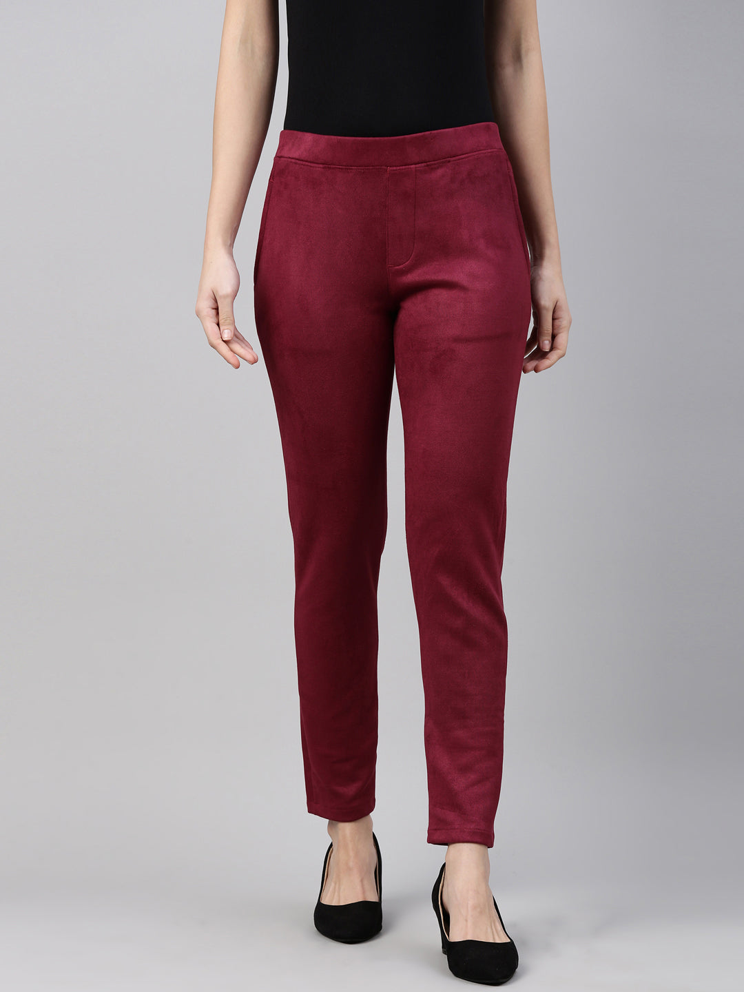 GO COLORS Tapered Women Green Trousers - Buy GO COLORS Tapered Women Green  Trousers Online at Best Prices in India | Flipkart.com